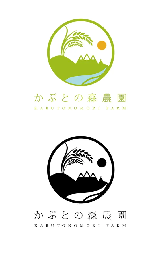 かぶとの森農園ロゴマーク